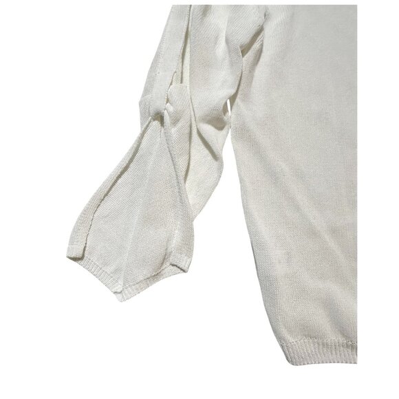 Brochu Walker Palmas Vee White Sweater XS Salt Water NWT - Picture 11 of 16